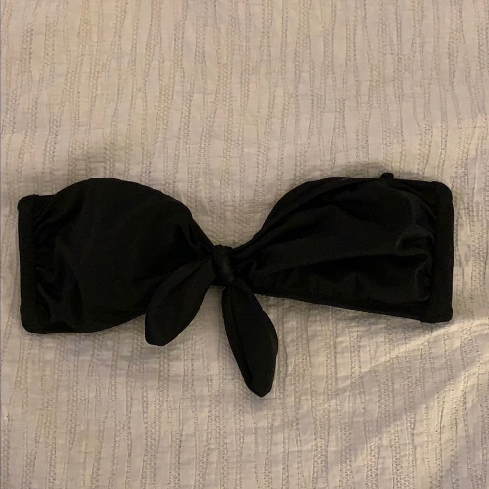 Strapless swim top